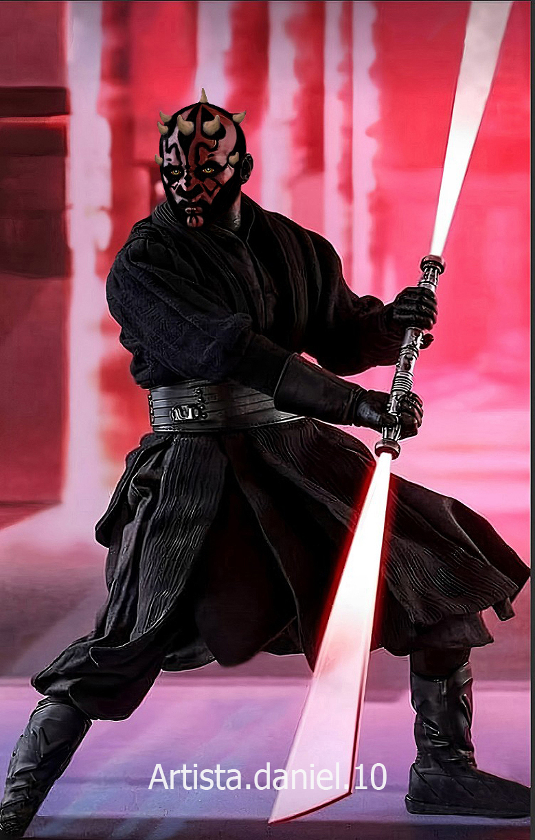 Retrato digital de Darth Maul