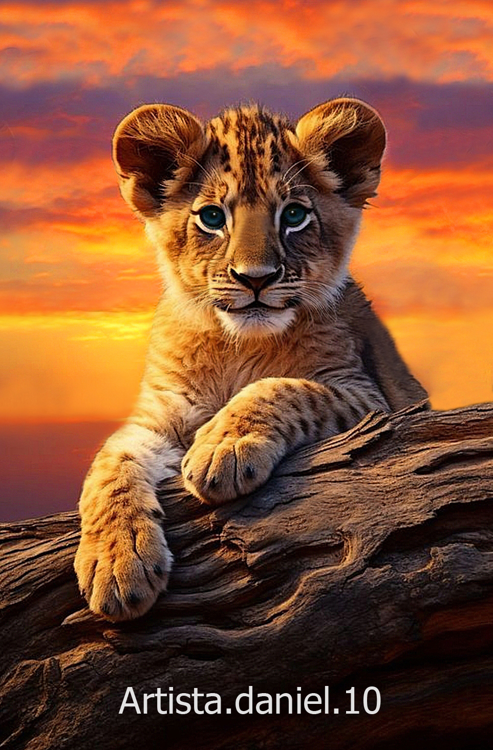 Retrato digital de Simba