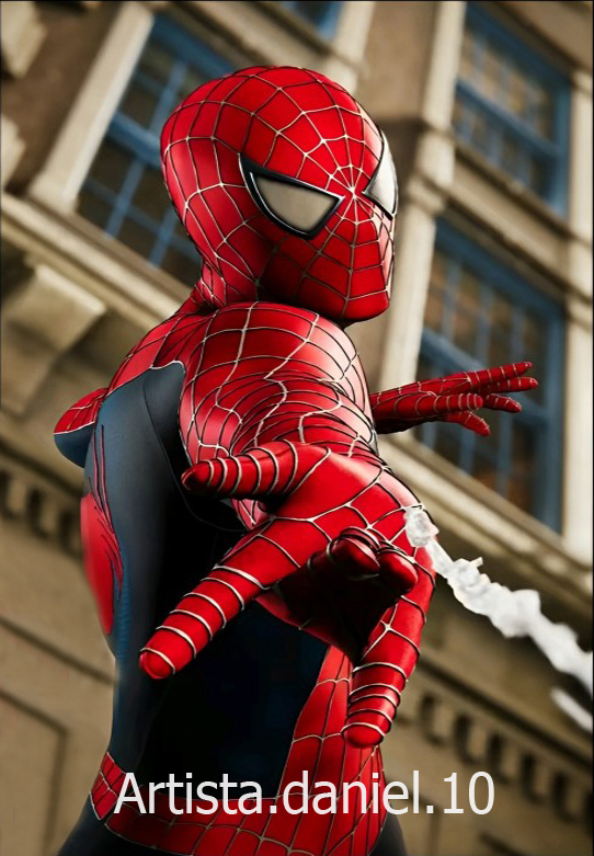 Retrato digital de Spiderman